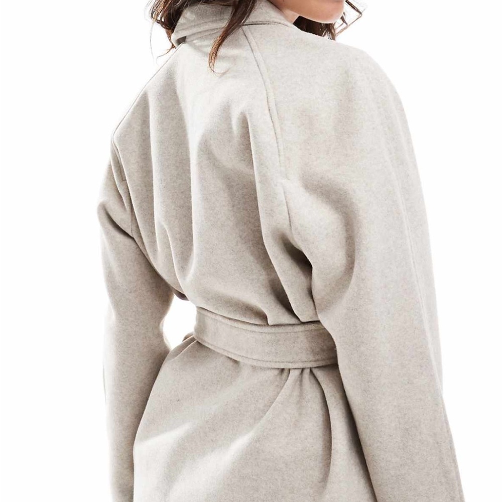 Vero Moda belted short formal jacket in cream